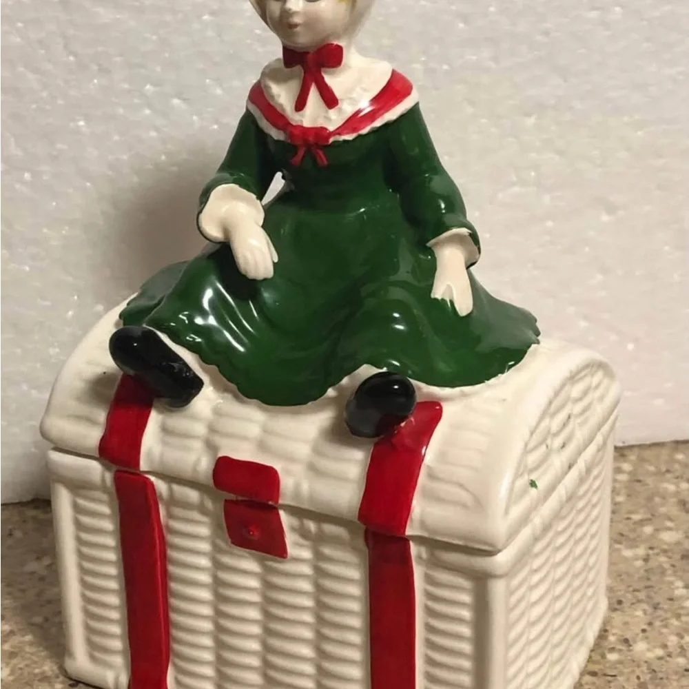 Ron Gordon Designs Japan Trinket Box 6.5” Tall by 4” Long.